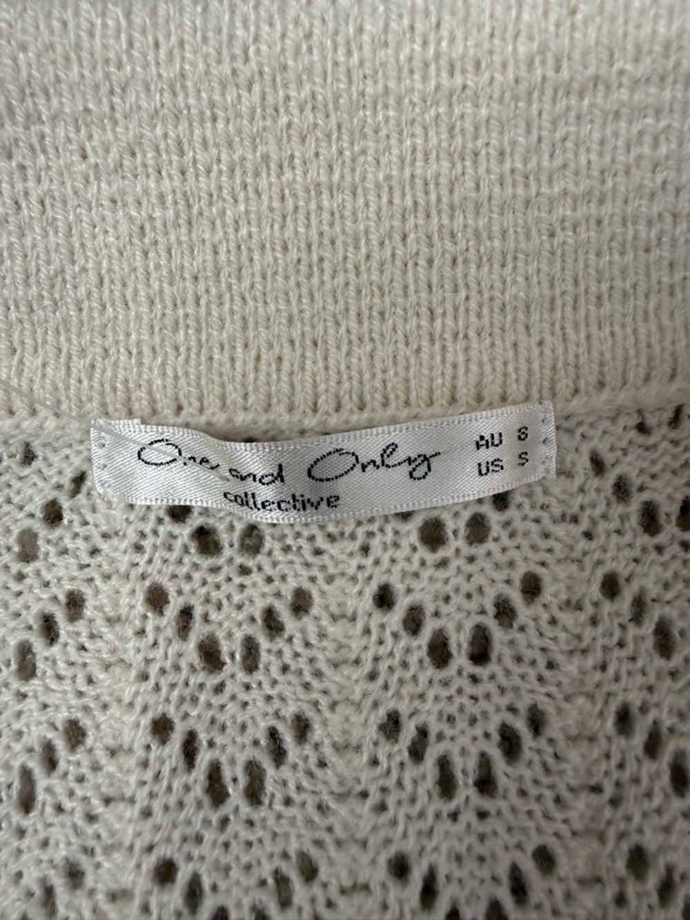 Cream Crochet Knit Maxi Dress - Picture 4 of 5